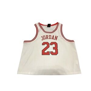 Air Jordan Essentials Women's Jersey #23 Cropped Bulls 1X 23" PTP 25" Long